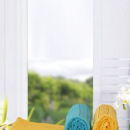 BIANCA Set Of 4 Solid 380 GSM Cotton Hand Towels-29