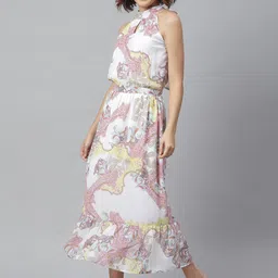 StyleStone Women White Printed Maxi Dress-image-65