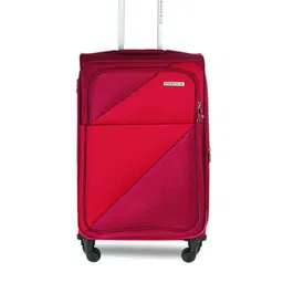 Nasher Miles Red Solid Texas Soft-Sided Cabin Trolley Bag-image-21