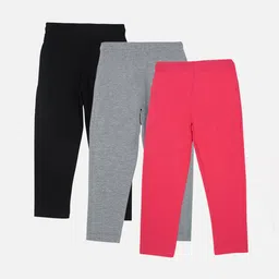 DYCA Boys Pack Of 3 Solid Cotton Straight-Fit Track Pants-image-13