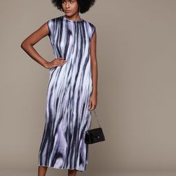 MANGO Tie & Dye Plisse A-Line Midi Dress-21