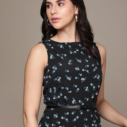 French Connection Floral Printed Sheath Dress-image-41