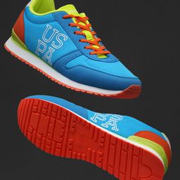 U S Polo Assn Men Blue Colourblocked Sneakers-image-27