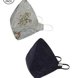 VASTRAMAY Adults Pack of 2 Reusable 4-Layers Cloth Masks-image-53