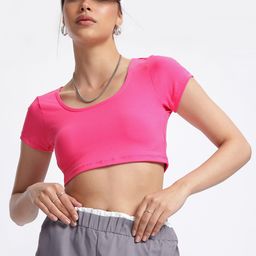 glitchez Scoop Neck Crop Top-picture-26