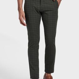 ColorPlus Men Grey Regular Fit Checked Regular Trousers-image-13