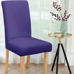 Cortina Purple Solid Chair Cover-image-17