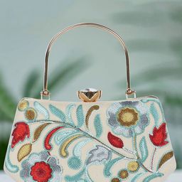 WOMEN MARKS Embroidered Box Clutch-57