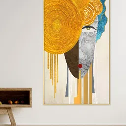 DEKORSTATION Multicoloured Abstract Canvas Painting-12