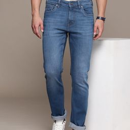 Nautica Men Straight Fit Low-Rise Light Fade Stretchable Jeans-picture-2