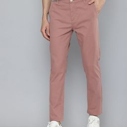 Flying Machine Men Solid Slash Fit Chinos Trousers-image-67