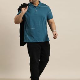 Sztori Men Plus Size Printed Polo Collar T-shirt-picture-31