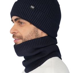 iSWEVEN Unisex Blue Beanie-image-84