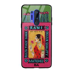 DailyObjects Pink & Green Rani Matchbox OnePlus 8 Pro Glass Mobile Case-57