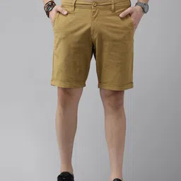 Roadster Men Solid Regular Shorts-image-46