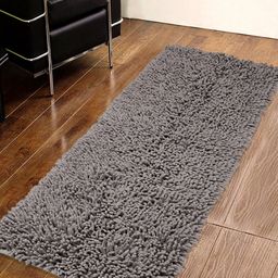 Saral Home Grey Solid Anti-Skid Runner-51
