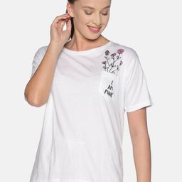 Campus Sutra White Striped Regular Top-image-22
