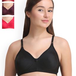 Leading Lady Pack of 4 Solid Everyday Bras LLCOOL-4-RN-PP-MR-BLK-image-47