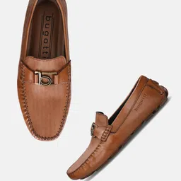 Bugatti Men Leather Driving Shoes-picture-26