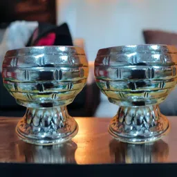 Sigaram Grey 2 Pieces Kum Kum Cup With Lay-image-23