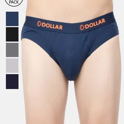 Dollar Bigboss Men Assorted Pack of 7 Cotton Superior Snug Fit Brief-48