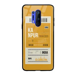 DailyObjects Mustard Yellow & White Kanpur City Tag OnePlus 8 Pro Glass Case-31