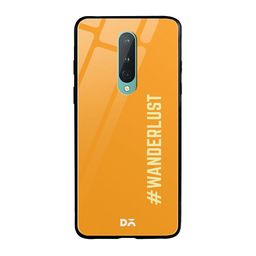 DailyObjects Orange & White Wandering OnePlus 8 Glass Case-57