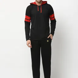 VIMAL JONNEY Men Black Solid Night suit-picture-41