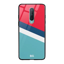 DailyObjects Red & Blue Winter Angles OnePlus 8 Glass Case-6