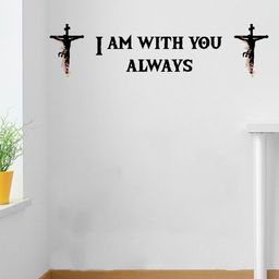 rawpockets Black Jesus Quote Vinyl Wall Stickers-image-99