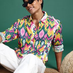 Sangria Ethnic Motifs Printed Casual Shirt-image-41
