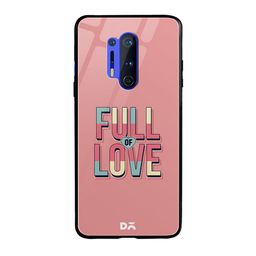 DailyObjects Pink & Green Full of Love OnePlus 8 Pro Glass Mobile Case-22