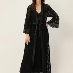 Ms.Lingies Lace Maxi Nightdress with Robe-image-21