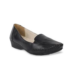 Bata Women Black Loafers-17