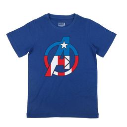 Marvel by Wear Your Mind Boys Blue Marvel Avengres Graphic Printed Cotton T-shirt-image-40