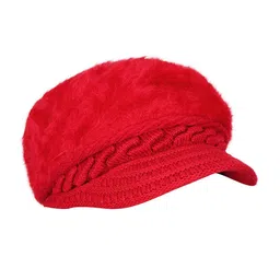iSWEVEN Unisex Red Self-Design Visor Cap-image-99