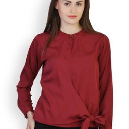 Belle Fille Maroon Top-image-12