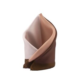 The Tie Hub Men Brown & White 4 In 1 Silk Pocket Square-picture-12