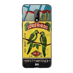 DailyObjects Blue & Yellow Love Birds Matchbox OnePlus 7 Glass Case-28