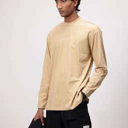 ether Typography Printed Drop-Shoulder Sleeves Pure Cotton T-shirt-image-66