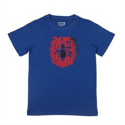 Marvel by Wear Your Mind Boys Blue Spiderman Printed Cotton Pure Cotton T-shirt-image-17