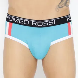 ROMEO ROSSI Men Blue Solid Briefs CLBSP-2001-FR-41