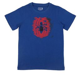 Marvel by Wear Your Mind Boys Royal Blue Spiderman Printed Cotton Pure Cotton T-shirt-image-18