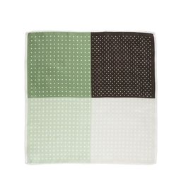 The Tie Hub Men Green & White Printed Silk Pocket Square-image-83