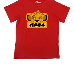 Disney by Wear Your Mind Boys Red Printed Applique T-shirt-image-44