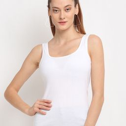 Friskers White Solid Tank Top-image-36