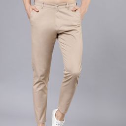 HIGHLANDER Men Beige Tapered Fit Chinos-image-2