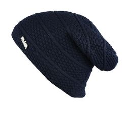 iSWEVEN Unisex Blue Self-Design Beanie-21