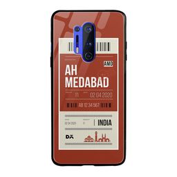 DailyObjects Rust-Coloured & White Ahmedabad City Tag OnePlus 8 Pro Glass Case-46