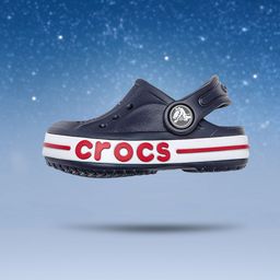 Crocs Kids Navy Blue Bayaband Clogs-11